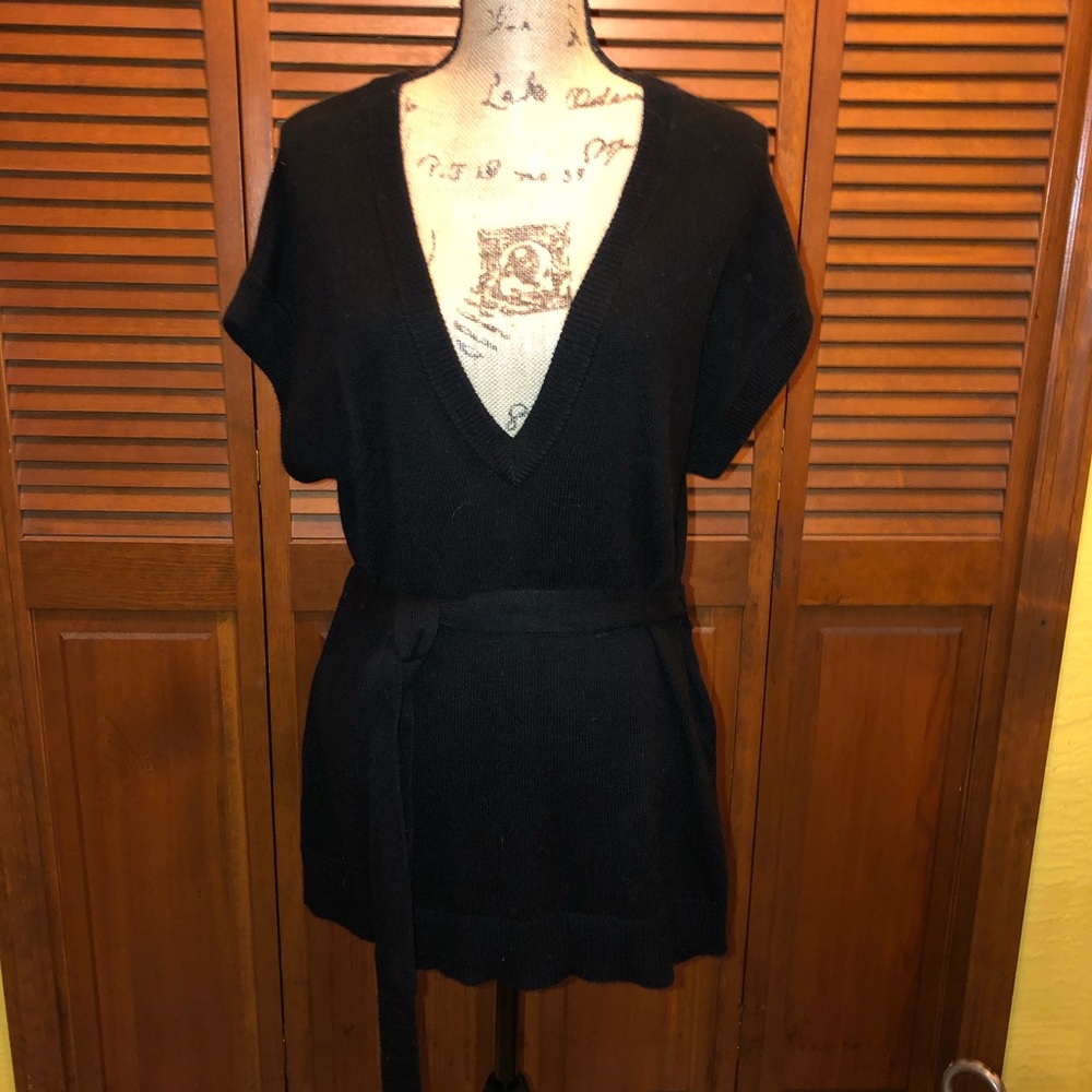 Black deep V Sweater by Chaps
